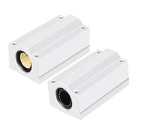 ZBFGEPLV Boîte d'axe Optique étendue en Aluminium-Plastique, roulement Coulissant SCS6 8/60UU for Rail de Guidage 1 pièces(J1-scs30)