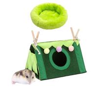 ZBHDEYG 1 Cage pour Cobaye, 1 Nid De Hamster, Cage pour Cobaye, Cachette pour Cochon d'Inde, Tente Abri pour Petit Animal, Accessoires Cage pour Cobaye