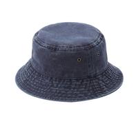 ZBHDEYG 1 chapeau vintage en denim, chapeau de paille pour femme, chapeau d'été pour homme et femme, grand chapeau de seau pour femme, chapeau seau de protection solaire, bleu marine, taille unique