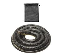 ZBHDEYG 1 faux serpent astucieux, 1 sac en filet de rangement, faux serpent, farce de serpent, tour de serpent en caoutchouc, serpent jouet réaliste