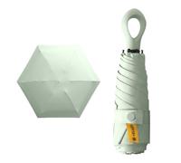 ZBHDEYG 1 mini parapluie de poche, protection UV pour l'extérieur, parasol portable, parasol léger, parapluie de poche, vert