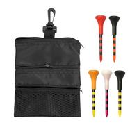 ZBHDEYG 1 sac de golf, 5 pics de golf, sac de rangement de golf, petit sac avec clip, sac de transport avec plusieurs poches, sac à thé de golf, sac de rangement pour le thé