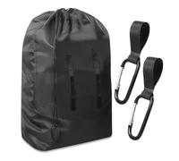 ZBHDEYG 1 Sac De Poussette, 2 Boucles De Sac Suspendu, Sac De Voyage pour Siège Auto, Sac De Voyage pour Poussette, Sac Enregistré pour Poussette