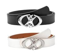 ZBHDEYG 2 Ceintures Vintage, Ceinture Réglable, Ceinture Double Étoile, Ceinture Pantalon Filles, Ceinture Vêtements