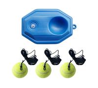 ZBHDEYG 3 Morceaux De Balles De Tennis Cordées, 1 Morceau De Base De Tennis, Balles D'Entraînement De Tennis, Balles De Tennis À Rebond, Balles De Tennis en Corde
