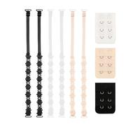 ZBHDEYG 3 Paires De Bretelles De sous-Vêtements, 3 Boucles D'Extension, Bretelles Tournesol, Bretelles Antidérapantes sans Couture, Bretelles De Remplacement pour sous-Vêtements pour Femmes