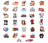 ZBHDEYG 32 Pièces De Décorations De Chaussures D'Animaux, Fleurs De Chaussures De Chat Et De Chien, Décoration De Boucle De Chaussure, Accessoires De Décoration De Chaussures