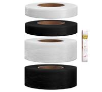 ZBHDEYG 4 rouleaux d'insert autocollant, 1 mètre ruban, ruban pour ourlet de repassage, inserts pour ourlet de pantalon, ruban adhésif double face, insert autocollant, membrane à repasser et à chaud
