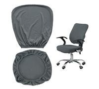 ZBHDEYG Housse de siège en 1 pièce, housse de dossier de chaise de bureau, housse de siège antidérapante, ensemble de protection de chaise, housse de chaise à carreaux, housse de chaise universelle