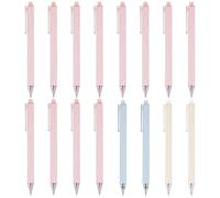 ZBHDEYG Lot de 16 stylos de bureau, stylo à bille, stylo à encre gel d'apprentissage, stylo à bille rétractable, papeterie pour étudiants, outils d'apprentissage
