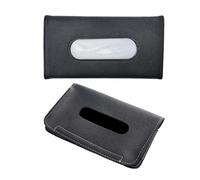 ZBHDEYG Lot de 2 Boîtes à Mouchoirs pour Voiture - Support et Porte-Serviettes avec Sangle pour Pare-Soleil