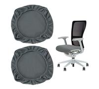 ZBHDEYG Lot de 2 housses de coussin de siège à carreaux, housse de siège pivotante, housse de chaise élastique, lavable, housse de coussin de siège individuelle, housse de chaise douce