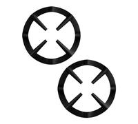 ZBHDEYG Lot de 2 plaques de cuisson pour cafetière et cuisinière, réducteur de bague de gaz, support de cuisinière à gaz, support de poêle, couvercle de cafetière