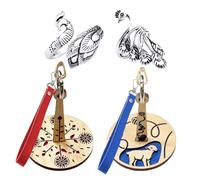 ZBHDEYG Lot de 2 porte-fil, 2 anneaux à crochet, porte-bracelet, distributeur de corde à tricoter, porte-fil pratique pour éviter les enchevêtrements de fil, accessoires de couture