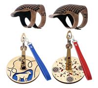 ZBHDEYG Lot de 2 porte-fils, 2 doigtiers pour dé à coudre, porte-fil, distributeur de corde tressée, dragonne pour éviter les enchevêtrements de fil, accessoires de couture
