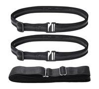 ZBHDEYG Lot de 3 ceintures élastiques, en époxy, antidérapantes, sangle de fixation réglable, unisexe, noir, 100 cm, 125 cm, Noir , 100 cm, 125 cm