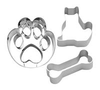 ZBHDEYG Lot de 3 Emporte-pièces pour Biscuits - Moule à Crème Glacée pour Chien - Moule à Biscuits en Os