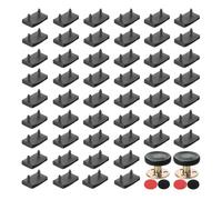 ZBHDEYG Lot de 50 Supports à Lattes, 2 Ancrages de Lit, Boucles de Sommier en Plastique, Accessoires de Meubles