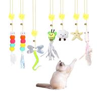 ZBHDEYG Lot de 7 jouets interactifs en peluche pour chat d'intérieur