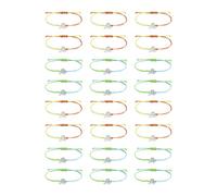 ZBIianxer 24 pièces de Soutien morbide à Poitrine Cordon Extensible Convivial Ruban de Poignet Symbole de charité Bijoux à Ruban réglable