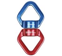 ZBIianxer 30KN Alliage d'aluminium Émerillon de balançoire triangulaire rotatif 360 degrés Raccords de corde pour balançoire Pilates Hamac