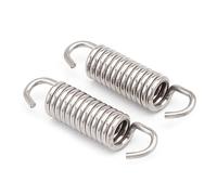 ZBIianxer Accessoires de systèmes d ' échappement en Acier Inoxydable Ressort de Fixation 43mm Tuyau de Silencieux de Argent