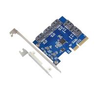 ZBIianxer Adaptateur de carte d'extension PCIE vers Sata3 5 ports 6 Gbit/s Vitesse rapide pour carte de conversion de disque solide de bureau