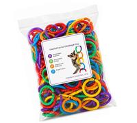 ZBIianxer Anneaux d ' enrichissement intérieur pour Petits Animaux | Connecteurs d ' de mélange de couleurs de 300 unités, liens moulés légers, constructeur d ' itinéraire de