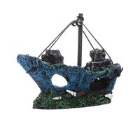 ZBIianxer Aquariums Aquariums décoration Paysage Pirates Bateau naufrages rétros résines Accessoires Maison Aquariums Aquariums Aquariums
