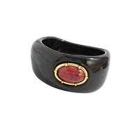 ZBIianxer Artistique en résine incurvée, Forme irrégulière, Large Manchette pour Un Usage Quotidien, Accessoire de Bijoux élégant, Bijoux Effet marbre