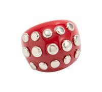ZBIianxer Bagues punk design rétro avec diamants incrustés et matériaux en résine pour un look vintage et un confort quotidien unique