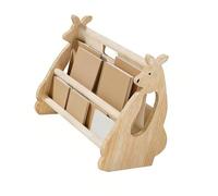 ZBIianxer Bibliothèque en Bois Naturel pour d ' âge préscolaire avec Un Espace d ' étagère généreux pour éviter de Plier Les Livres d ' Histoires préférés Bibliothèque à Petit Espace