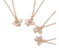 ZBIianxer Bijoux de couche à la mode quatre styles pendentif collier conceptions portables décoration pour les femmes souvenirs d ' amitié collier céleste
