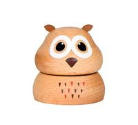 ZBIianxer Boîte à Musique rotative en Forme d ' Animal de Nordique, décoration d ' intérieur rotative fabriquée à la Main avec des Sculptures Naturelles, pour Tous Les âges