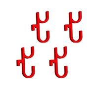 ZBIianxer Boîte d ' organisation de coffre de, Red double hook 4PCS | Compartiments pour le stockage des outils et des fournitures d ' urgence, crochets amovibles et organisateurs de