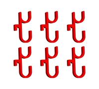 ZBIianxer Boîte d ' organisation de coffre de, Red double hook 6PCS | Compartiments pour le stockage des outils et des fournitures d ' urgence, crochets amovibles et organisateurs de