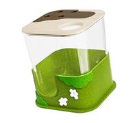 ZBIianxer Boîte de Bain de pour Hamster pour l ' activité de creusement en Profondeur et la Simulation des Instincts avec Panneau de visualisation Transparent Boîte à surélevée Mangeoires pour de