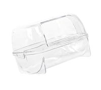 ZBIianxer Boîte de bain pour hamster - Baignoire transparente - Confortable et sûre - Pour petits animaux de compagnie - Cage de toilette - Sable - Jouet spatial