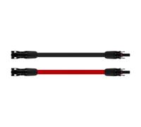 ZBIianxer Câble d ' Extension de câblage de Panneau 42 Cm, 10AWG | Ligne de connecteur, fils plats jumelés, indice 30 a 1 500 V pour une planification d ' itinéraire serrée