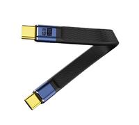 ZBIianxer Câble de Chargement Rapide USB PD240W, 40Gbps, de données, Ruban Flexible vidéo 8K, Texture en Alliage d ' Aluminium pour câble de de données de périphérique