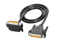 ZBIianxer Câble parallèle DB25 mâle à mâle à angle droit avec câble d ' extension de blindage en feuille d ' aluminium pour périphériques d ' ordinateur