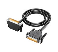 ZBIianxer Câble parallèle DB25 mâle à mâle à angle droit avec câble d ' extension de blindage en feuille d ' aluminium pour périphériques d ' ordinateur