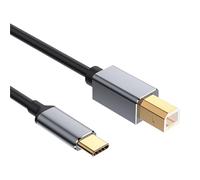 ZBIianxer Câble USB C câble de 1 m / 1, 5 m / 2 m de Long pour Une Connexion Transparente des imprimantes, scanners et Pianos numériques téléphones, tablettes, Type C Cordon de Connexion