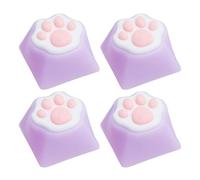 ZBIianxer Capuchons de Touches 3D Catpaws en Silicone ABS pour Une expérience de Frappe Douce et Confortable, ajoute du Toucher claviers