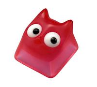 ZBIianxer Capuchons de Touches 3D en résine pour Clavier de Jeu mécanique, Chaton Diable, Accessoires de Frappe de personnalité, esthétique de Bureau