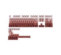 ZBIianxer Capuchons de Touches avec thème de Gradation, 133 Touches imprimées sur Le côté, Capuchons de Touches rétroéclairés pour claviers 6.25U, Accessoires minimalistes