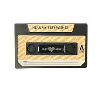 ZBIianxer Carte d ' enregistrement vocal en plastique ABS, mémoire de souvenirs robuste avec fonction de lecture, cartes de Message pour les amours, enregistrement de vœux