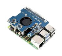 ZBIianxer Carte d'extension PoE Power Over Ethernet - Ventilateur métallique - Dissipateur thermique - Carte d'extension HAT 802.3af - Pour carte d'extension RPi 5 - Solution de maintenance