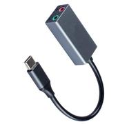 ZBIianxer Carte Son USB avec Port Casque 3.5mm, Adaptateur USB Externe stéréo pour Portable, Ordinateur de Bureau