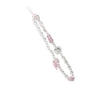 ZBIianxer Charmes de téléphone lanière de Poignet en Perles, chaîne de téléphone en Perles de cœur d ' Amour pour Femmes, Mignons de Poignet